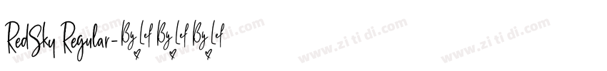 RedSky Regular字体转换